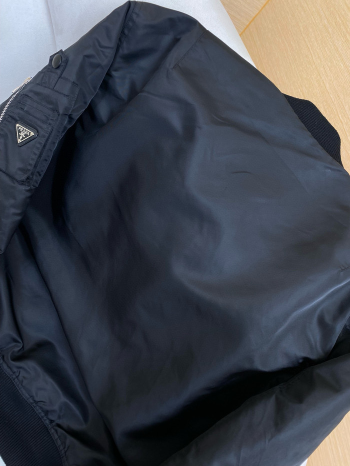 NIGO Prada Men's Fall And Winter Recycled Nylon Fabric Zipper Long Sleeve Jacket #nigo75271