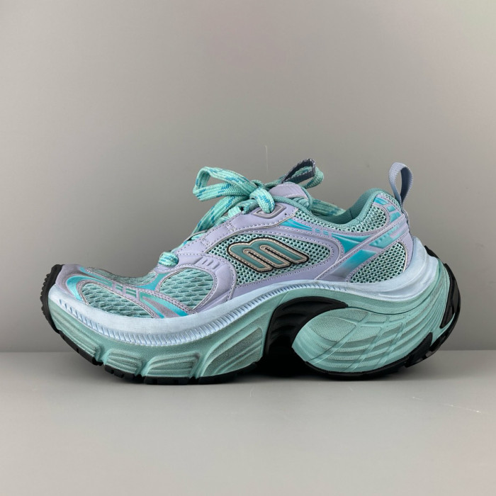 NIGO Balenciaga 6XL Men's and Women's Colorblocked Mesh Round Toe Drawstring Low Top Chunky Sneakers Shoes #nigo75284