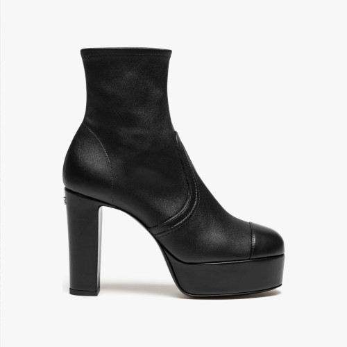 NIGO Chanel Women's Retro Sheep Suede Thigh High Boots Chunky Heel Stretch Skinny Boots High Heel 11.5CM Elegant Long Boots  Shoes #nigo71992