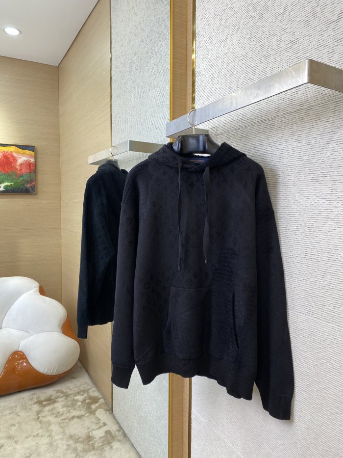 NIGO Louis Vuitton Men's Spring and Autumn Solid Color Letter Printed Cotton Long Sleeve Hooded Sweatshirt #nigo75315