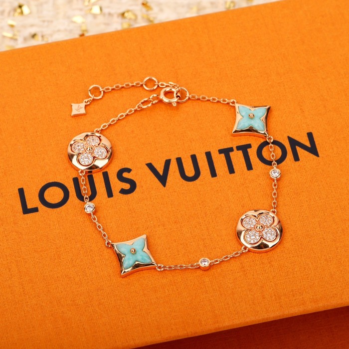 NIGO Louis Vuitton COLOR BLOSSOM BB MULTI-MOTIFS Women's Shell Diamond Set Bracelet Jewelry #nigo75312