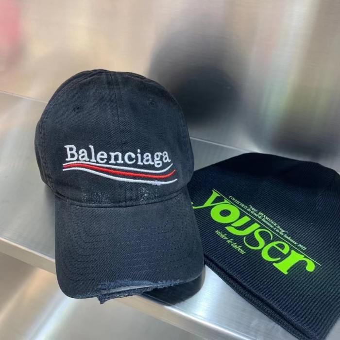 NIGO Balenciaga Men's and Women's Solid Color Embroidered Logo Design Cotton Duck Cap Hat #nigo75313