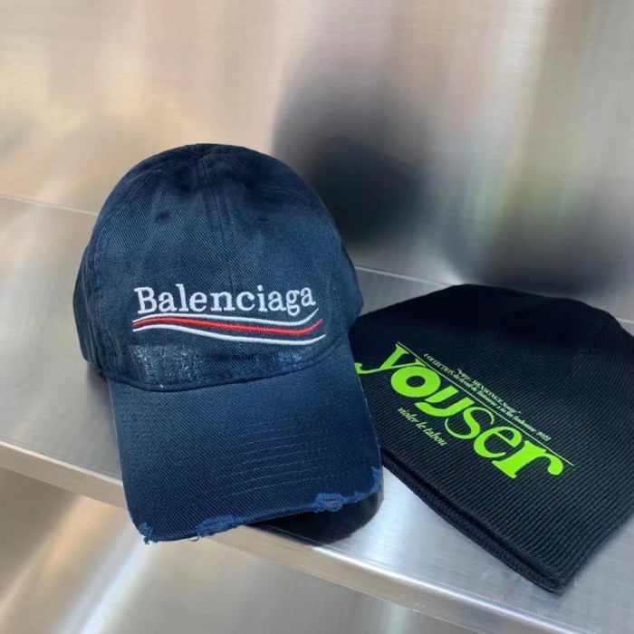 NIGO Balenciaga Men's and Women's Solid Color Embroidered Logo Design Cotton Duck Cap Hat #nigo75313