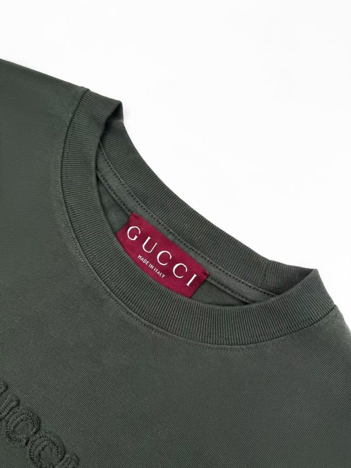 NIGO Gucci Men's Summer Solid Color Embroidered Letter Printed Cotton Round Neck Short Sleeve T-Shirt #nigo75317