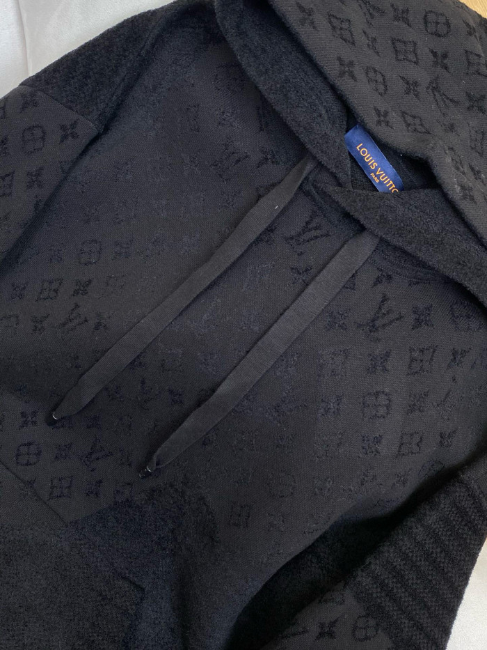 NIGO Louis Vuitton Men's Spring and Autumn Solid Color Letter Printed Cotton Long Sleeve Hooded Sweatshirt #nigo75315