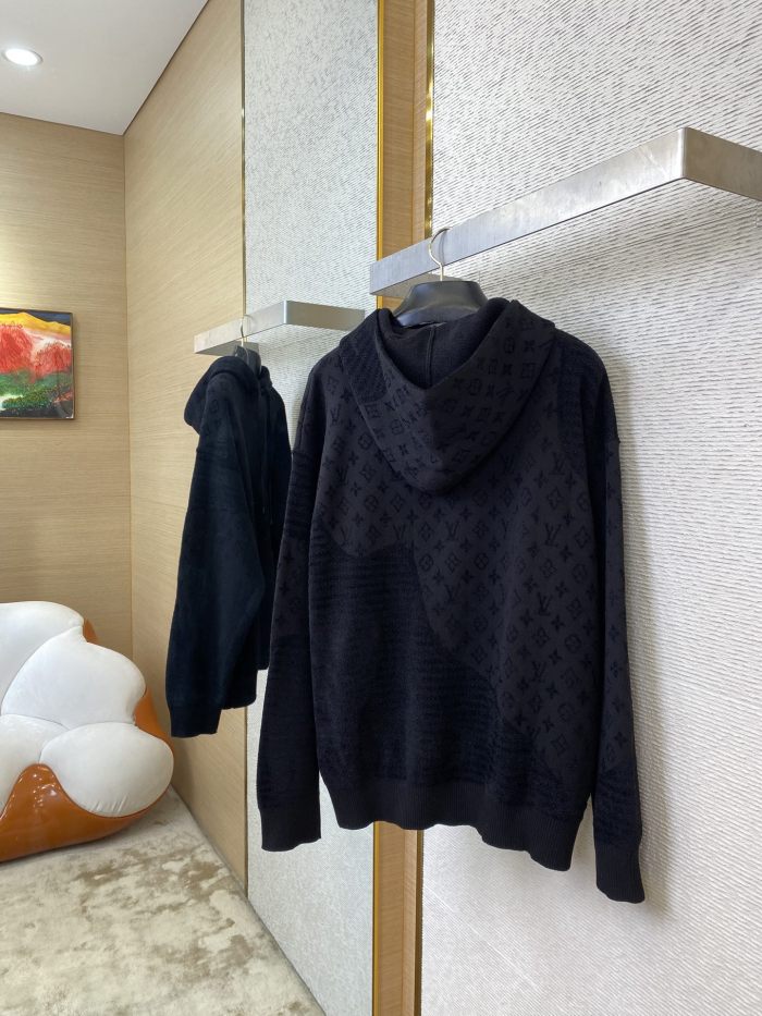 NIGO Louis Vuitton Men's Spring and Autumn Solid Color Letter Printed Cotton Long Sleeve Hooded Sweatshirt #nigo75315