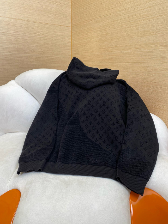 NIGO Louis Vuitton Men's Spring and Autumn Solid Color Letter Printed Cotton Long Sleeve Hooded Sweatshirt #nigo75315