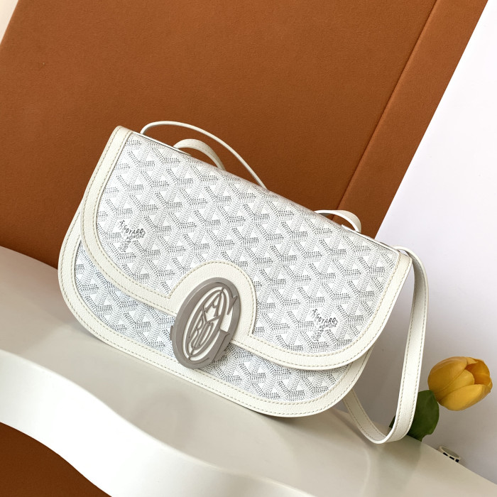 NIGO GOYARD Men's and Women's Old Flower Full Print Adjustable Shoulder Strap Canvas Patchwork Leather Flap Messenger Bag Shoulder Crossbody Bags #nigo75318