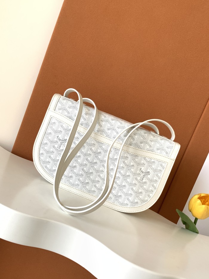 NIGO GOYARD Men's and Women's Old Flower Full Print Adjustable Shoulder Strap Canvas Patchwork Leather Flap Messenger Bag Shoulder Crossbody Bags #nigo75318