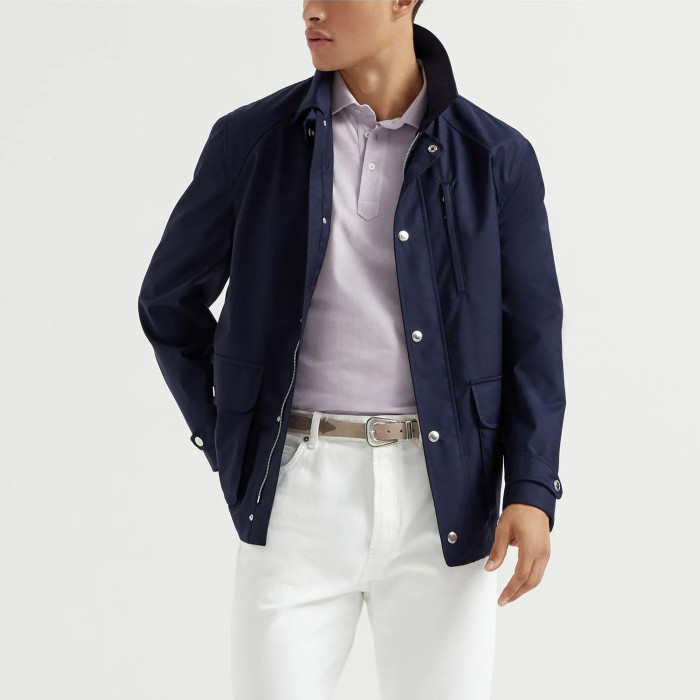 NIGO Brunello Cucinelli Men's Spring And Summer Fashion Shoulder Insert Sleeve Military Jacket Light And Comfortable Temperament Jacket Coat Ngvp #nigo9961