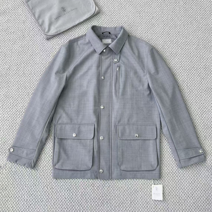 NIGO Brunello Cucinelli Men's Spring And Summer Fashion Shoulder Insert Sleeve Military Jacket Light And Comfortable Temperament Jacket Coat Ngvp #nigo9961