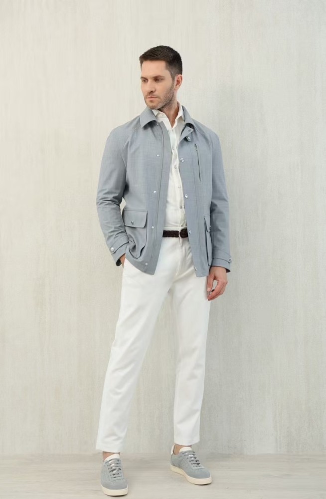 NIGO Brunello Cucinelli Men's Spring And Summer Fashion Shoulder Insert Sleeve Military Jacket Light And Comfortable Temperament Jacket Coat Ngvp #nigo9961