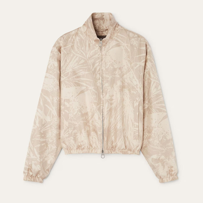NIGO Loro Piana Women's Spring And Autumn Floral Print Stand Collar Zipper Long Sleeve Bomber Aviator Jacket Ngvp #nigo9963