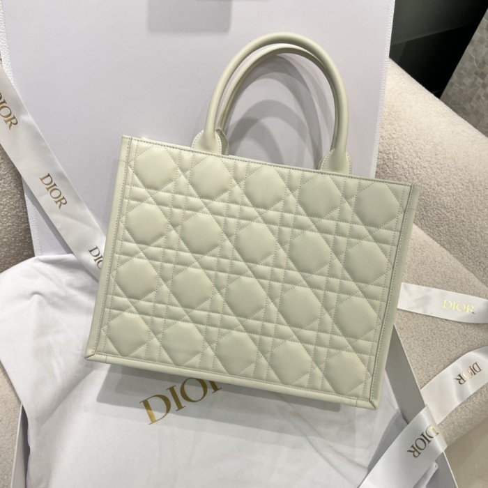 NIGO Dior Book Tote Women's Detachable Adjustable Shoulder Strap Rattan Checkered Cowhide Leather Solid Color Shopping Bag Single Shoulder Slanting Tote Bags #nigo75338