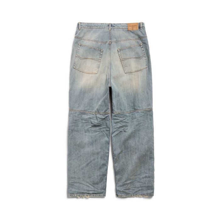 NIGO Balenciaga BAGGY Men's Spring/summer Scenic Webbing Contour Deconstructed Straight Leg Pants Denim Trend Old Wide Leg Pants Ngvp #nigo9973