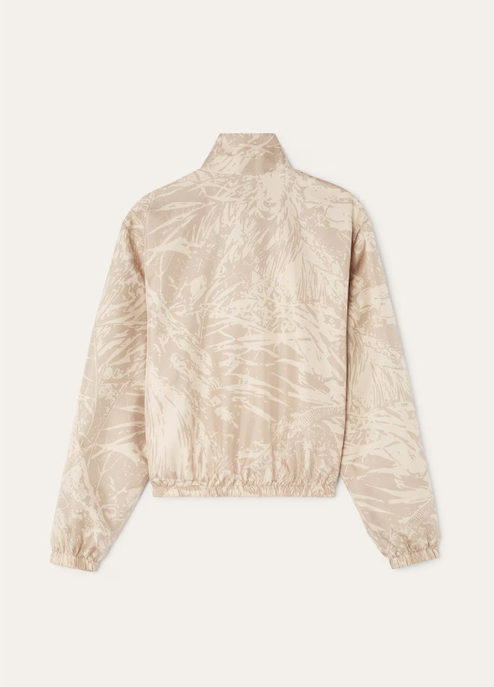 NIGO Loro Piana Women's Spring And Autumn Floral Print Stand Collar Zipper Long Sleeve Bomber Aviator Jacket Ngvp #nigo9963