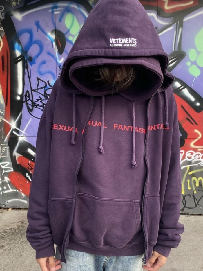 NIGO Vetements Men's Spring And Autumn Purple High Street Trend Hoodie Loose Pullover Hoodie Fashion Embroidery Letter Sweatshirt Long Sleeve Casual Top Jacket Ngvp #nigo9978