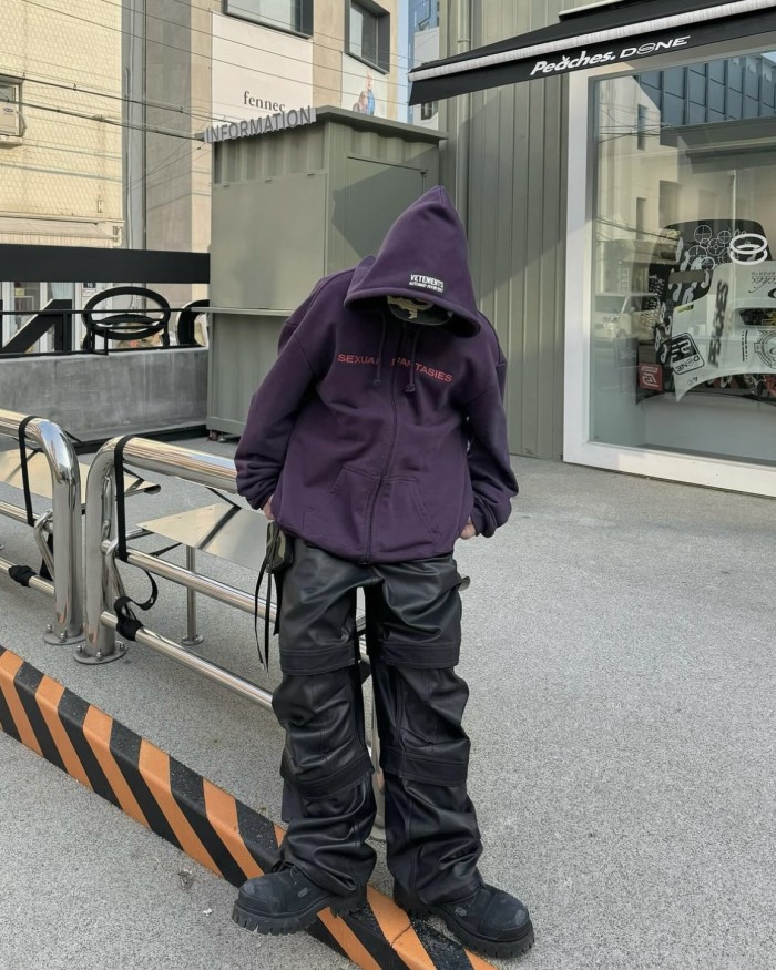 NIGO Vetements Men's Spring And Autumn Purple High Street Trend Hoodie Loose Pullover Hoodie Fashion Embroidery Letter Sweatshirt Long Sleeve Casual Top Jacket Ngvp #nigo9978