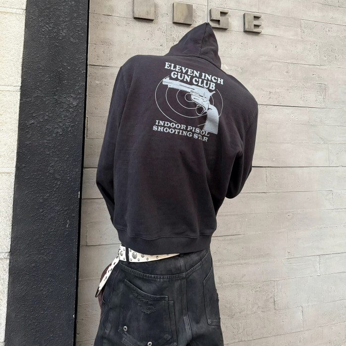 NIGO Vetements Men's Dark Style Pistol Print High Street Trend  Loose Pullover Hoodie Spring And Autumn Fashion Embroidered Letter Sweatshirt Ngvp #nigo9982