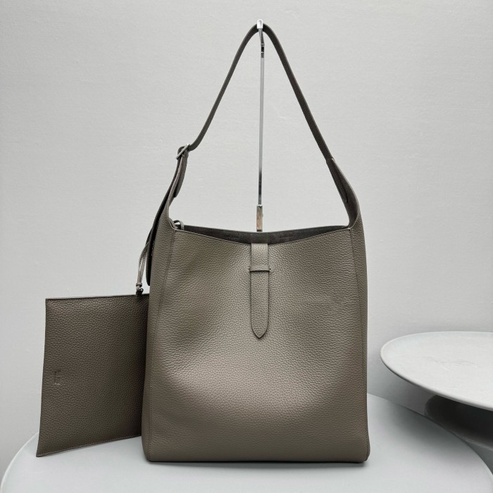 NIGO THE ROW Women‘s Fashion Solid Color Tote Leather Bucket Bag Bags Casual Handbag #nigo75348