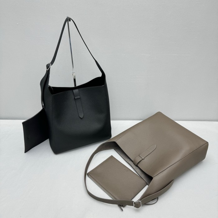 NIGO THE ROW Women‘s Fashion Solid Color Tote Leather Bucket Bag Bags Casual Handbag #nigo75348
