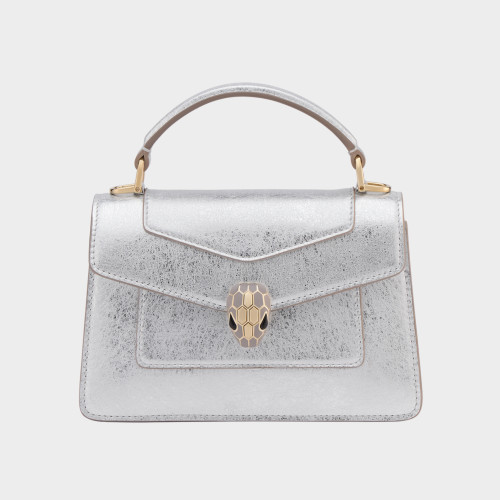 NIGO Bvlgari Women's Serpenti Forever Series Fashion Solid Color Mini Top Handle Bags Leather Bags #nigo71971