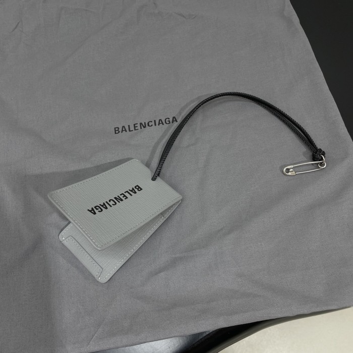 NIGO Balenciaga Men's And Women's Solid Color Leather Tag Brooch Pendant Jewelry #nigo75362