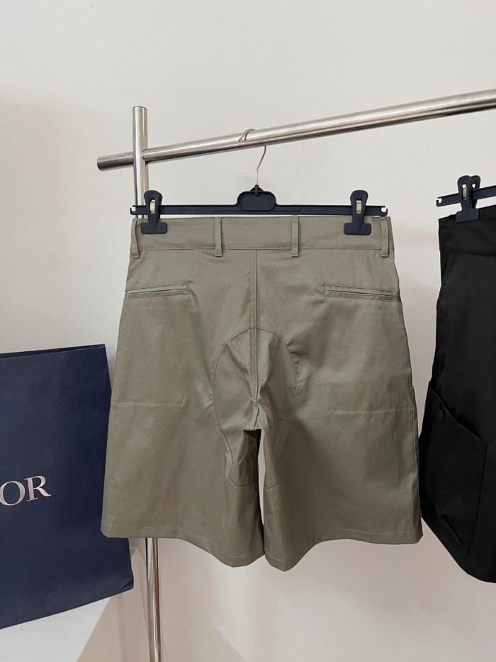 NIGO Dior Dior And Stone Island Men's Summer Solid Color Letter Logo Casual Fit Bermuda Shorts #nigo75358