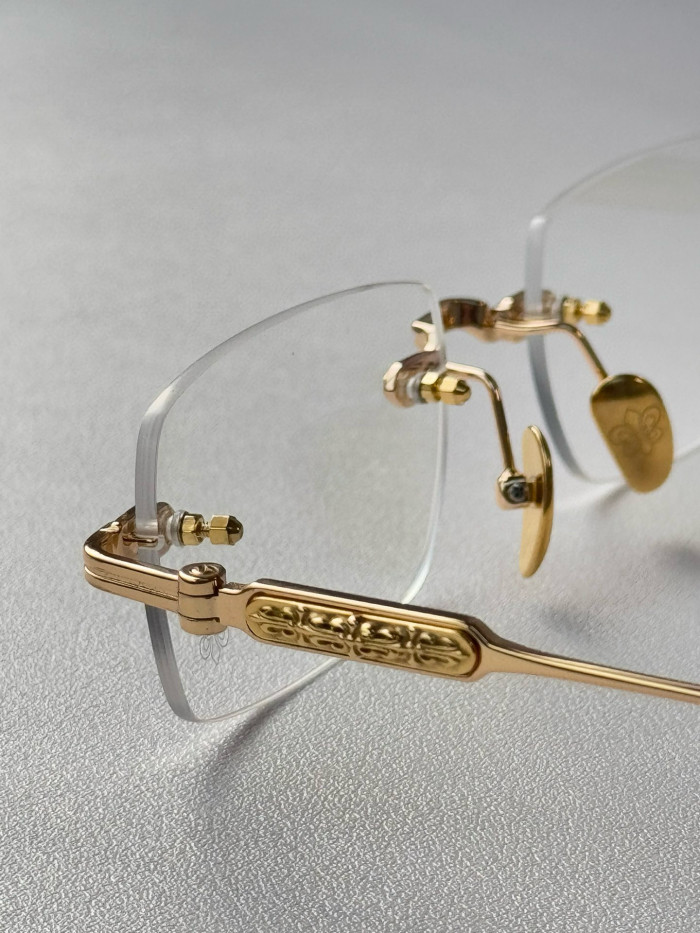 NIGO Chrome Hearts Men's Women's Solid Color Mirror Arm Carved Decoration Casual Fashion Square Glasses #nigo75355