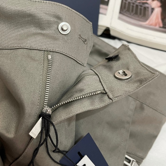 NIGO Dior Dior And Stone Island Men's Summer Solid Color Letter Logo Casual Fit Bermuda Shorts #nigo75358