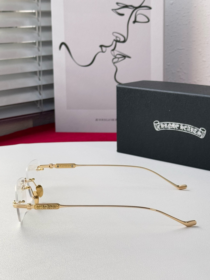 NIGO Chrome Hearts Men's Women's Solid Color Mirror Arm Carved Decoration Casual Fashion Square Glasses #nigo75355