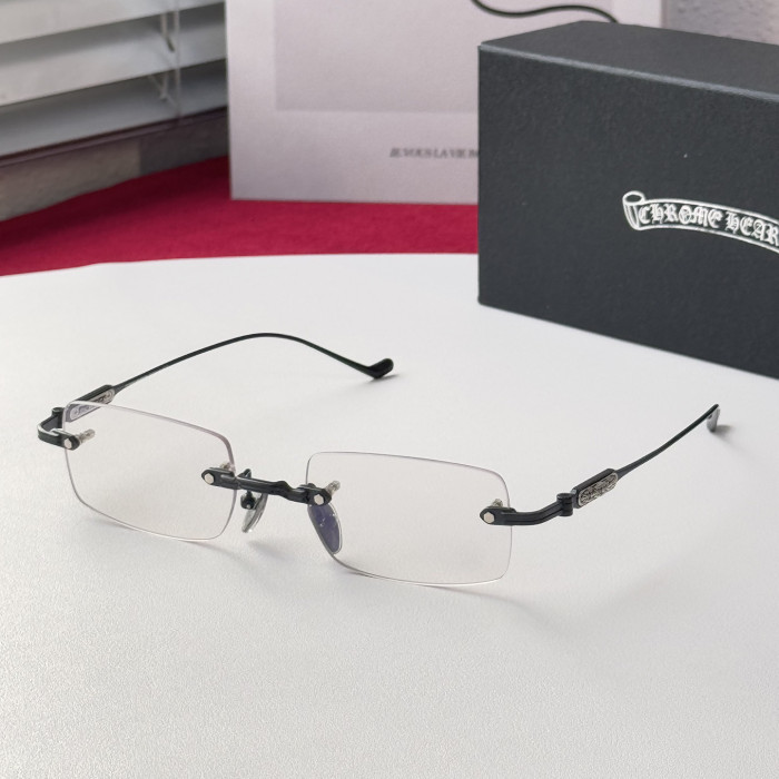 NIGO Chrome Hearts Men's Women's Solid Color Mirror Arm Carved Decoration Casual Fashion Square Glasses #nigo75355