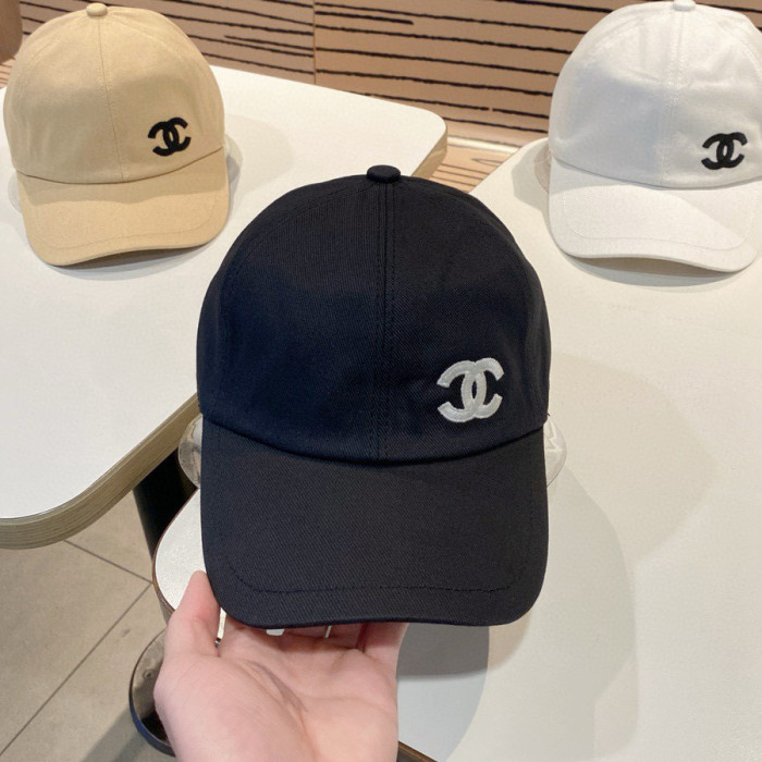 NIGO Chanel Men's and Women's Solid Color Embroidered Logo Cotton Duck Hat Cap #nigo75368