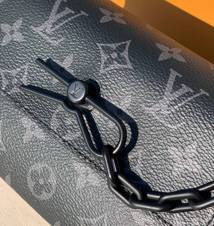 NIGO Louis Vuitton Steamer Men's Solid Color Classic Letter Printed Buckle Adjustable Shoulder Strap Coated Canvas with Cowhide Trim Shoulder Crossbody Bag Bags #nigo75369