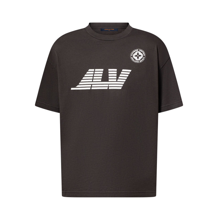 NIGO Louis Vuitton Men's Summer Solid Color Graphic Printed Round Neck Cotton Short Sleeve T-Shirt #nigo75382