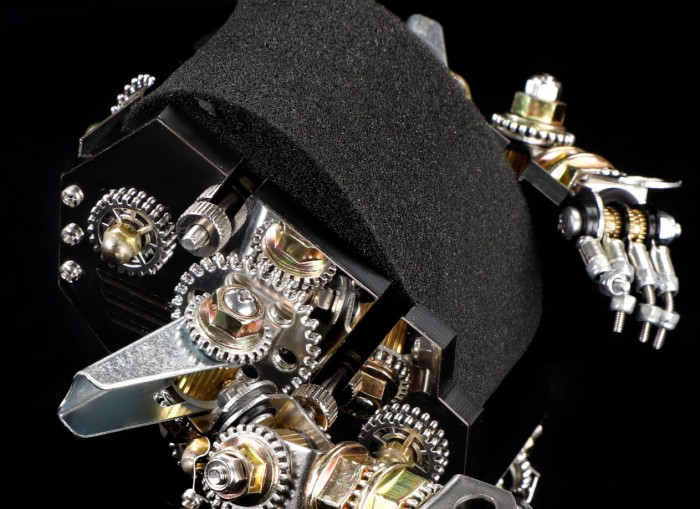 NIGO Rolex Men's Automatic Movement Modified Punk Robot Black Strap Mechanical Watch #nigo75378