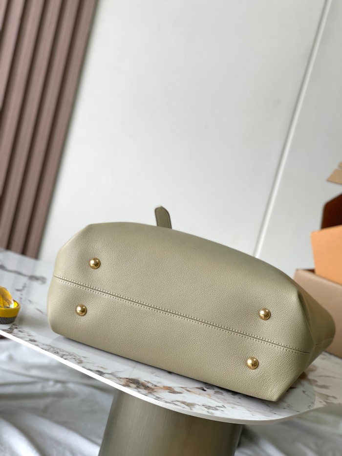 NIGO Low Key Cabas Louis Vuitton Women's Solid Color Adjustable Shoulder Strap Letter Logo Inside Cowhide Shopping Bag Shoulder Tote Bag Bags #nigo75412