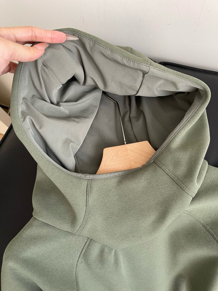 NIGO Arcteryx Men's Spring And Fall Comfortable Breathable Warm Fleece Hooded Long Sleeved Sweater #nigo75418