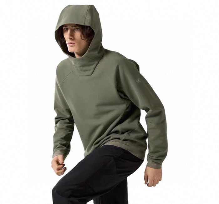 NIGO Arcteryx Men's Spring And Fall Comfortable Breathable Warm Fleece Hooded Long Sleeved Sweater #nigo75418