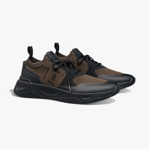 NIGO Berluti Shadow Rubber Coated Leather Sneakers Shoes Men's Temperament Versatile Commuter Style Casual Comfortable Sneakers #nigo81115