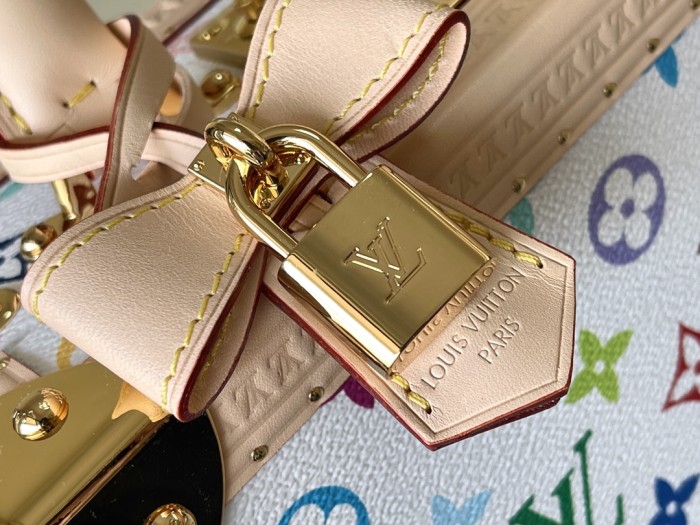 NIGO Louis Vuitton LV x TM Petite Valise Women's Detachable Adjustable Shoulder Strap Colorful Letter Printed Coated Canvas Single Shoulder Slanting Handbag Bag Bags #nigo75435