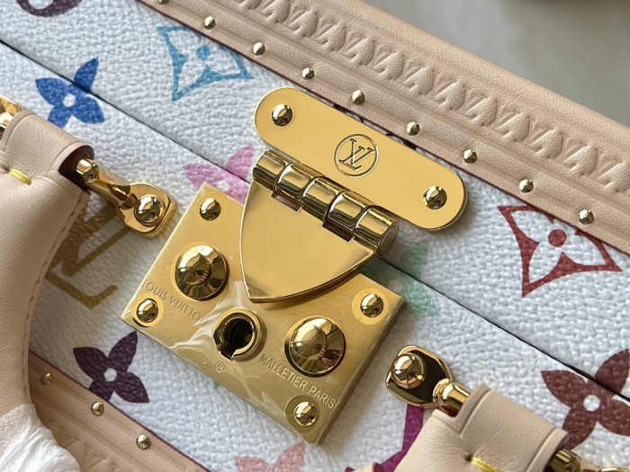 NIGO Louis Vuitton LV x TM Petite Valise Women's Detachable Adjustable Shoulder Strap Colorful Letter Printed Coated Canvas Single Shoulder Slanting Handbag Bag Bags #nigo75435