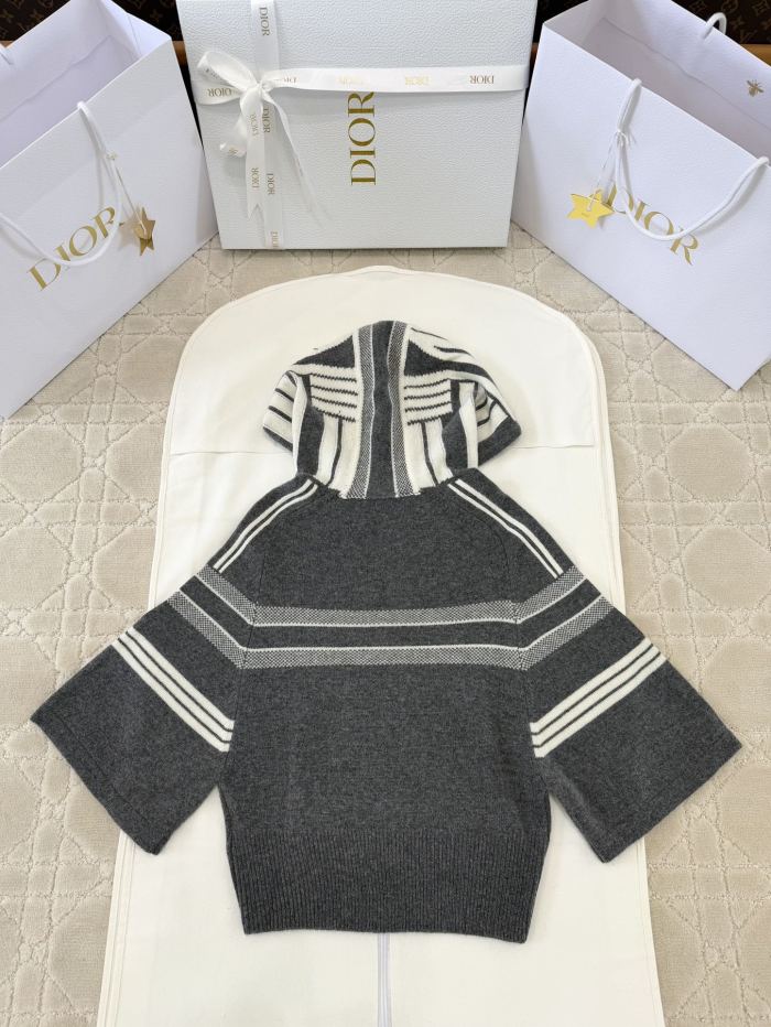 NIGO DIOR Women's Spring and Autumn Solid Color Blended Knitted Fabric Seven Sleeve Cashmere Pullover Sweater #nigo75429