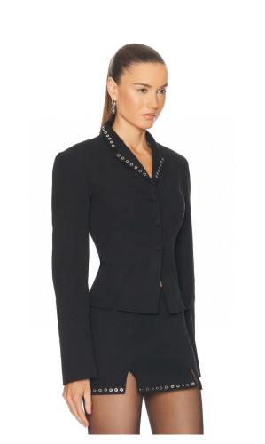 NIGO Saint Laurent Women's Spring And Autumn Single-Breasted V-Neck Long-Sleeved Blazer Jacket Casual Solid Color Half-Skirt Suit Ngvp #nigo1137