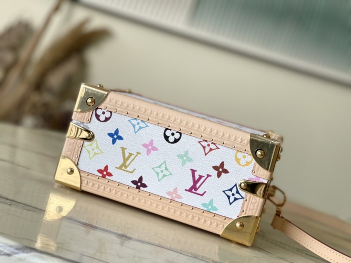 NIGO Louis Vuitton LV x TM Petite Valise Women's Detachable Adjustable Shoulder Strap Colorful Letter Printed Coated Canvas Single Shoulder Slanting Handbag Bag Bags #nigo75435
