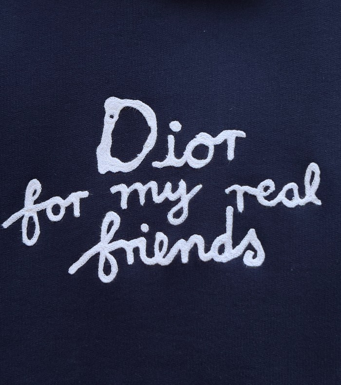NIGO Dior Men's Spring and Autumn Solid Color Logo Letter Printed Hooded Loose Long Sleeve Sweatshirt #nigo75443