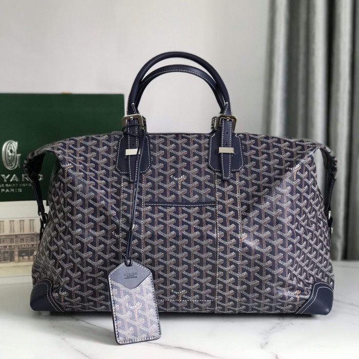 NIGO GOYARD Men's And Women's Old Flower Full Print Canvas Collocation Cowhide Shoulder Cross Handbag Travel Bag Bags #nigo75471