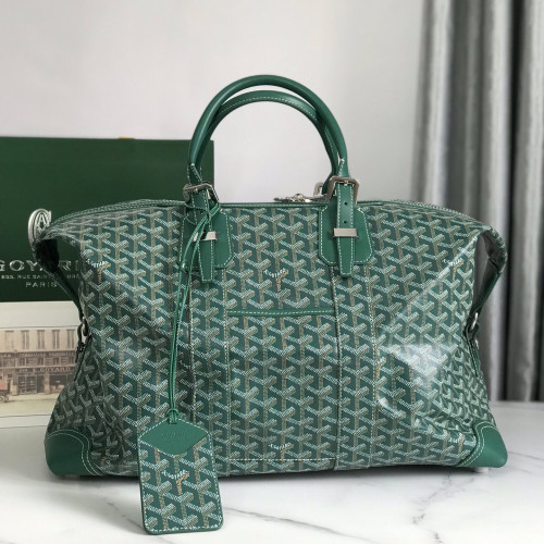 NIGO GOYARD Men's And Women's Old Flower Full Print Canvas Collocation Cowhide Shoulder Cross Handbag Travel Bag Bags #nigo75471
