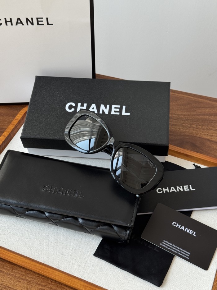 NIGO Chanel Men's And Women's Solid Color Simple Fashion Oval Sunglasses Glasses #nigo75468
