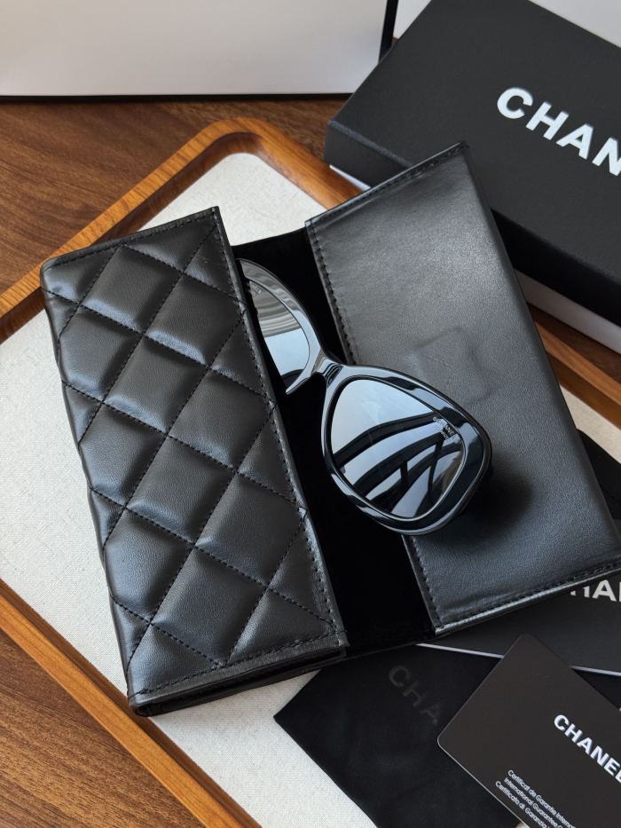 NIGO Chanel Men's And Women's Solid Color Simple Fashion Oval Sunglasses Glasses #nigo75468